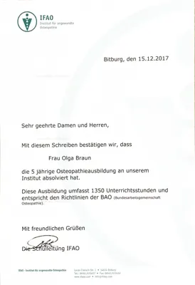 Vorschau: Fünfjährige Ausbildung